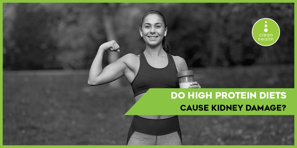 High protein diets cause kidney damage?